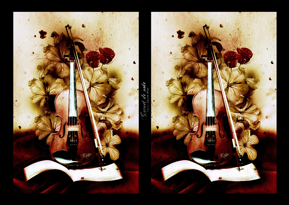 Design: Violon - cahier design - Hubert.C, 