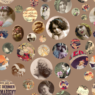 Design: rétro-dot, Un tissus qui s'accorde avec merveille avec le belle-époque de ma collection.
En ameublement comme pour un sac ou une jupe, il convient à tout !