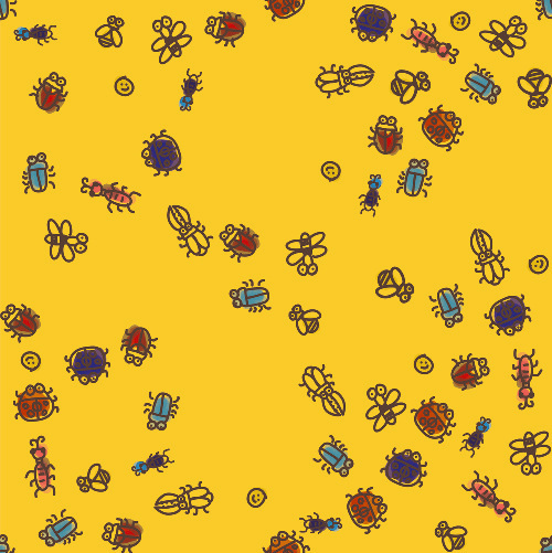 Design: minipattes, Des petites bêtes et des petits insectes vont vous envahir...
Idéal pour une doublure originale, ou pour confectionner des articles pour enfants...
