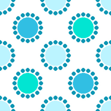 Design: Pop bleu, Motif pop bleu. Pour voir le rendu du motif sur tissu, rendez-vous sur mon blog : http://tiboudpapier.blogspot.fr/. N'hésitez pas à me contacter pour toutes questions.