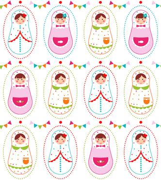 Design: Poupées russes, Poupées russes de printemps. La taille du motif est bloquée, une poupée mesure 2,6 cm.
Pour voir le rendu du motif sur tissu, rendez-vous sur mon blog : http://tiboudpapier.blogspot.fr/.
N'hésitez pas à me contacter pour toutes questions.