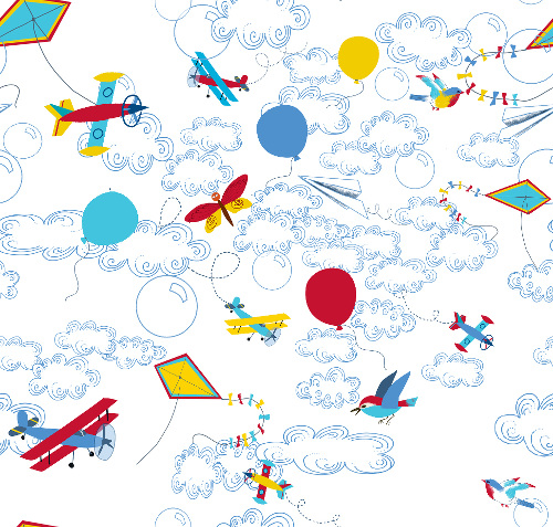 Design: avion de léon blanc, 