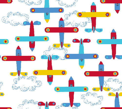 Design: avion de léon rouge blanc, 