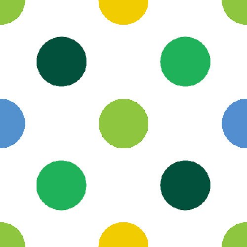 Design: pois multico vert blanc, 