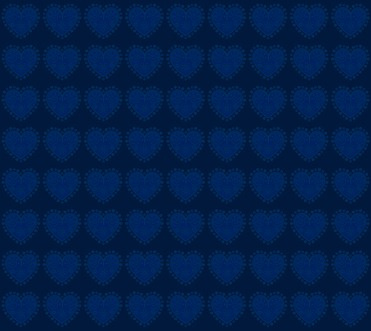 Design: coeur slave, Coeurs bleus sur bleu