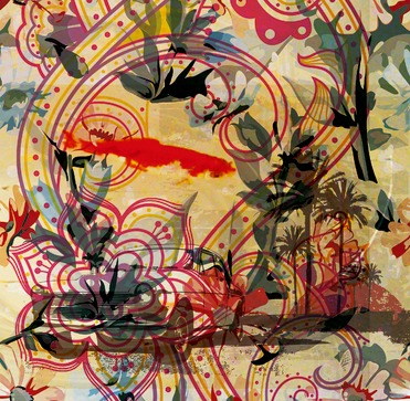 Design: Sac vintage, J'aime bien les sacs Desigual, j'ai essayé de reproduire le genre de motif que cette marque utilise