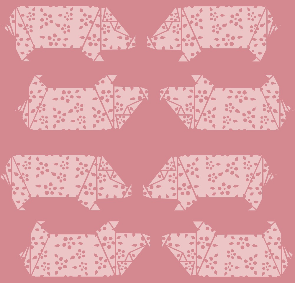 Design: Origamic's pink pig, 
