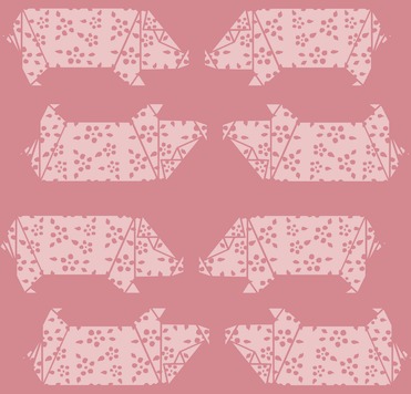 Design: Origamic's pink pig, 