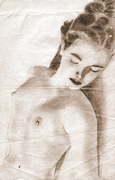 Design: amour,  Image de l'amour faite par mon père et envoyé à sa futur femme , ma maman , alors qu'il était à la guerre d'Algérie.   