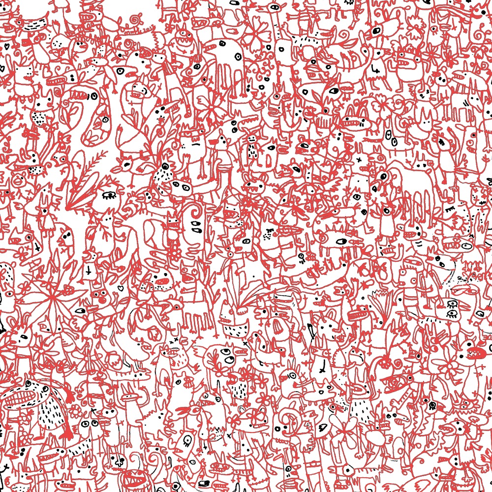 Design: Multitude rouge., 