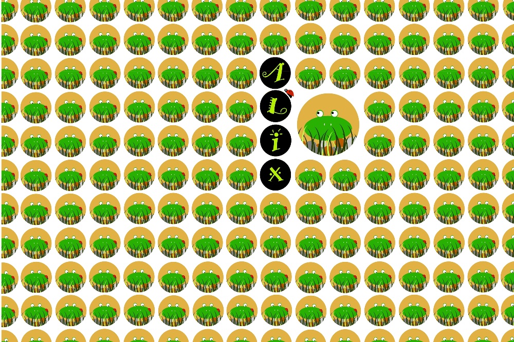 Design: Alix, la grenouille, Ce design m'a permis de faire un protège carnet de santé.
Destiné pour un coupon de tissu. Le rendu est plutôt sympa je dois dire.