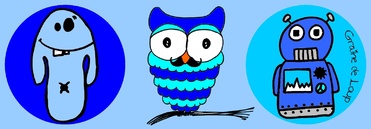 Design: Tissu Graine de Loup Bleu Garçon, Les motifs Graine de LOup garçon !!