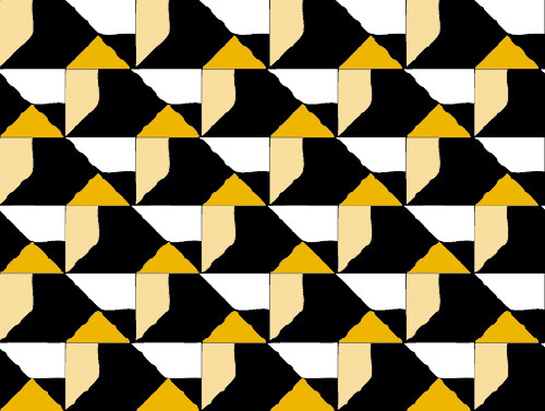 Design: cOcOtte, Pour concurrencer le pied de poule indémodable, le pied de cocotte!
Motif géométrique de cocottes en papier.