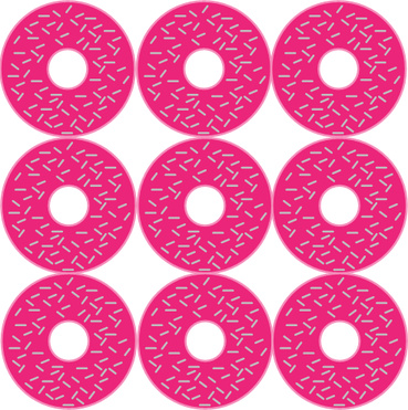Design: donuts fuschia, 