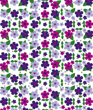 Design: hortensia, Multiplication, abondance de fleurs colorées, inspiré des fleurs d'hortensia. Sympa pour des coussins ou foulards...