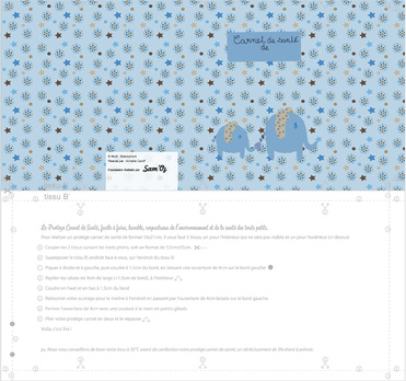 Design: Protège carnet de santé, Bluelephant