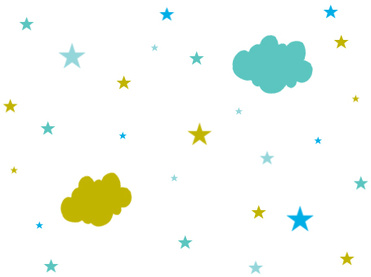 Design: bonne nuit, Pour faire de beaux rêves, avoir la tête dans les nuages et les yeux pleins d'étoiles...