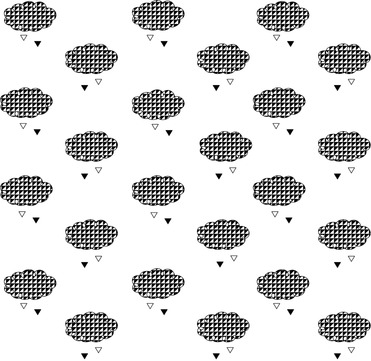 Design: Nuages Dco B&W, Motif nuage Dco Noir et Blanc / Univers décoration / Mode / Enfant