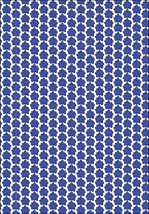 Design: petits nuages bleus, Motifs nuages bleus pour enfants