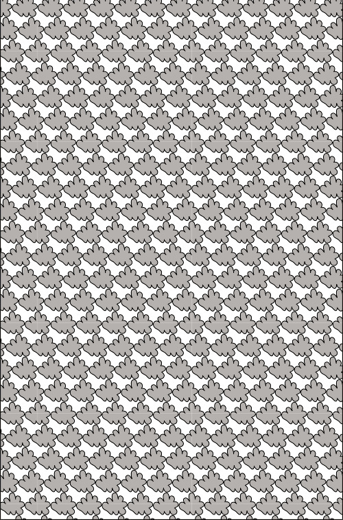 Design: petits nuages gris, Design enfants, petits nuages gris sur fond blanc