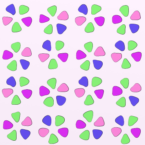 Design: Flora 4, C'est le printemps ! Fleurs en folie... éclatantes !