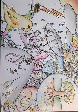 Design: Melimelobykris, La vie n'est pas lisse, c'est un vrai feu d'artifice, des joies et des peines, nous sommes un arc-en-ciel! À intégrer sur un grand sac ou tout ce qui vous fera rêver !