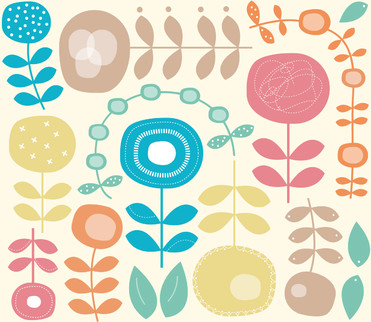 Design: Printemps scandinave, Fleurs scandinaves aux couleurs du printemps de Sam'oz !