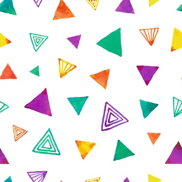 Design: Triangles, Triangles à l'aquarelle, un motif intemporel pour donner un coup de peps à vos créations.