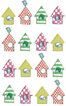 Design: Les Zoizeaux, <p>Motif gagnant du concours "Rayures ou carreaux". En vente sur ce site,  ce tissu est imprim&eacute; en France, via un processus &eacute;co-responsable.</p>