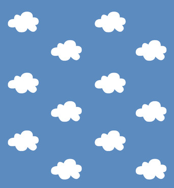 Design: Nuages, Graphisme exclusif Bulle de surprise
Nuages blancs sur fond bleu