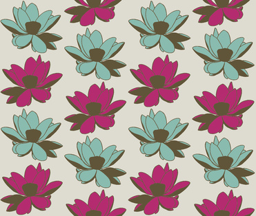 Design: lotus, En souvenir d'une belle éclosion de fleurs de Lotus. Eté 2008.
Ce motif a été réalisé pour un des premiers concours Sam'Oz.