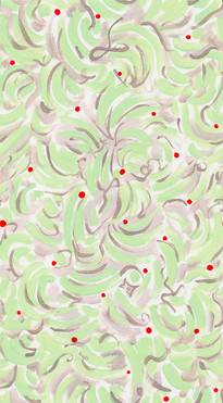 Design: Petite géométrie de la Haie, Une abstraction géométrique peinte à l'acrylique et directement inspirée de mon jardin.
Ce motif s'accorde parfaitement avec le motif " Dans la haie " pour créer de beaux coussins ou du linge de maison.