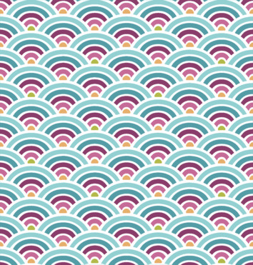 Design: Seigahia bleu violet rose, 