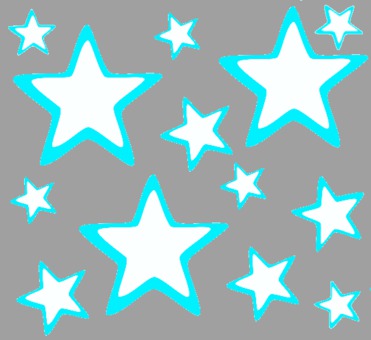 Design: blue stars, 