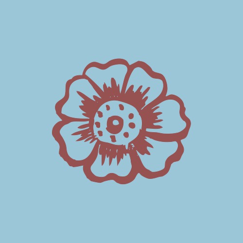 Design: Les fleurs Marsala, Pour accompagner le motif Marsala et Scuba Blue.