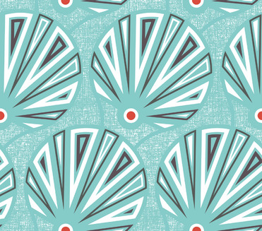 Design: abanicos, Comme son nom l'indique, ce motif est inspiré des éventails, formes très appréciées des années 20.