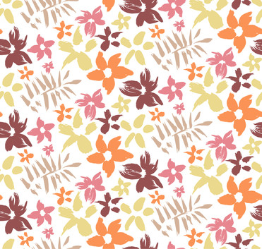 Design: Dans les champs, Mélange floral abstrait, effet peinture