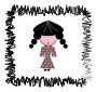 Design: asian girl, dessin poupée asiatique